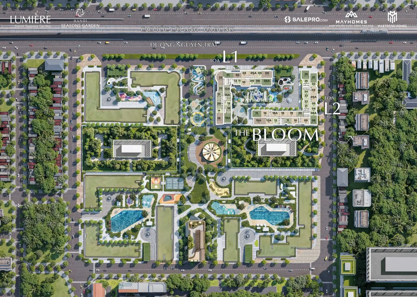 Lumière Hanoi Seasons Garden (Masteri Cao Xà Lá) - mặt bằng 1