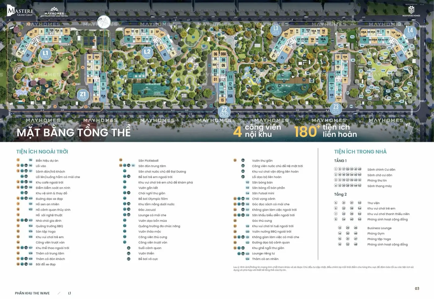 Masteri Grand Coast - mặt bằng 1