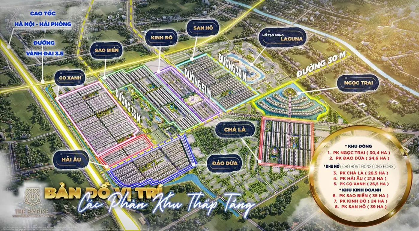 Vinhomes Ocean Park 2 - The Empire - mặt bằng 1